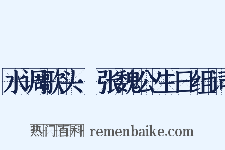 水调歌头·张魏公生日组词是什么意思的图片